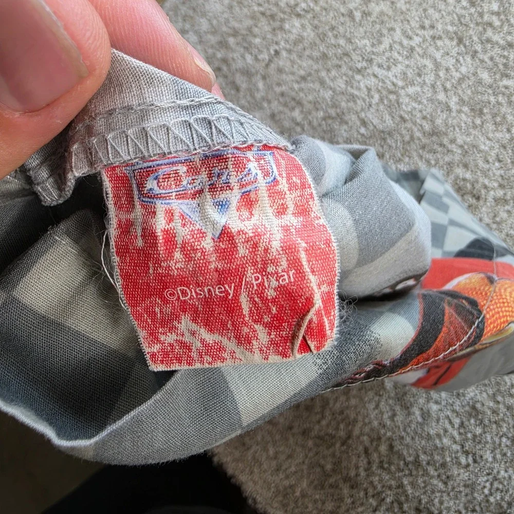 VINTAGE Disney Pixar Cars Pillowcase Kids Lightning McQueen Mater Racing 00s